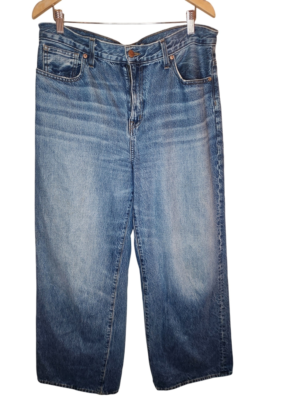 Madewell Superwide Leg Relaxed Fit Blue Jeans Womens Size 31